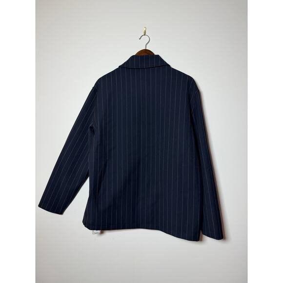 kith pin stripe coaches jacket nocturnal - Picture 5 of 5